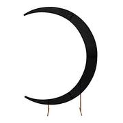 7.5 ft Fitted Spandex Crescent Moon Wedding Arch Backdrop Stand Cover BKDP_STND_16_SPX_L_BLK