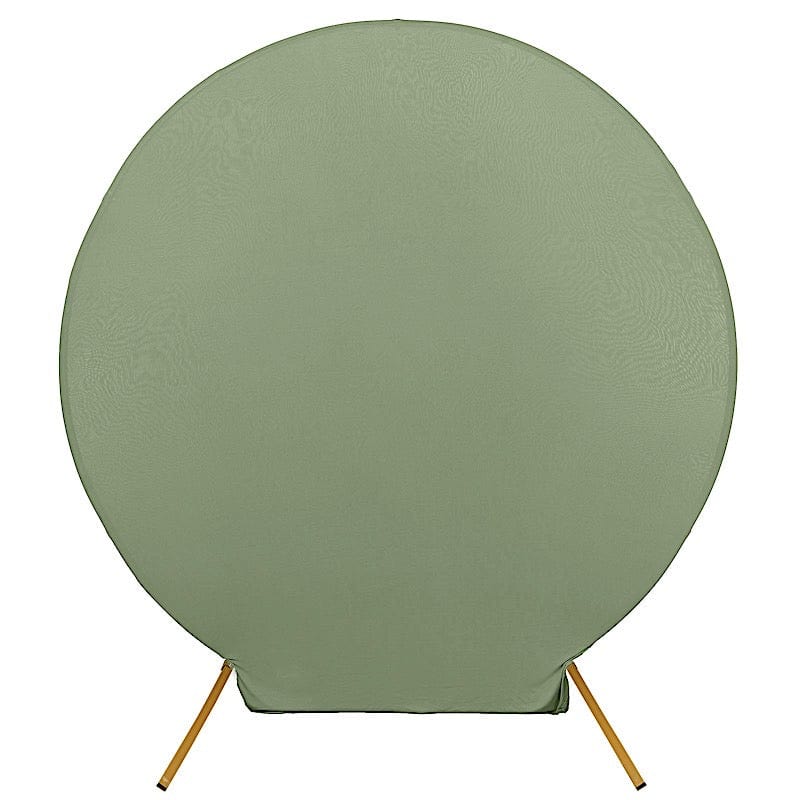 7.5 ft Fitted Spandex Round Backdrop Stand Cover Wedding Decorations BKDP_STNDCIR1_SPX_DSG