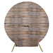 7.5 ft Fitted Spandex Rustic Wood Design Round Backdrop Stand Cover