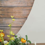 7.5 ft Fitted Spandex Rustic Wood Design Round Backdrop Stand Cover