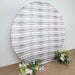 7.5 ft Fitted Spandex Wood Plank Round Backdrop Stand Cover - White BKDP_STNDCIR1_SPX_WOD02_WHT