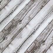 7.5 ft Fitted Spandex Wood Plank Round Backdrop Stand Cover - White BKDP_STNDCIR1_SPX_WOD02_WHT