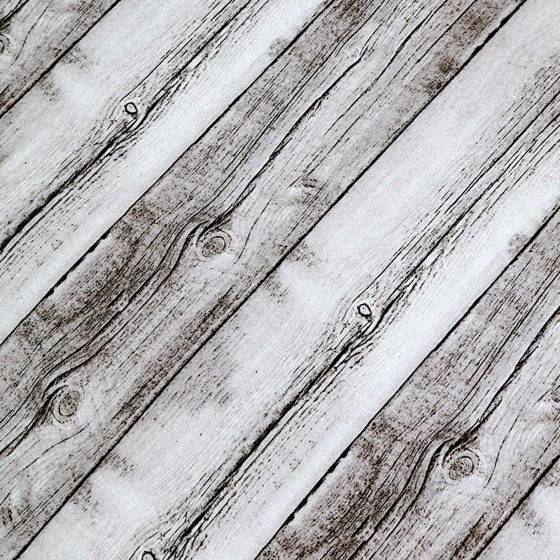 7.5 ft Fitted Spandex Wood Plank Round Backdrop Stand Cover - White BKDP_STNDCIR1_SPX_WOD02_WHT