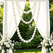 7.5 ft Foam Garland with 40 Pearls - White BKDP_DECOR_PRL_6CM_WHT