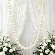 7.5 ft Foam Garland with Pearls - White BKDP_DECOR_PRL_4CM_WHT