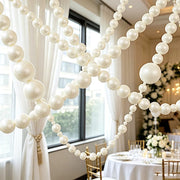 7.5 ft Foam Garland with Pearls - White BKDP_DECOR_PRL_4CM_WHT