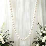 7.5 ft Foam Garland with Pearls - White BKDP_DECOR_PRL_4CM_WHT
