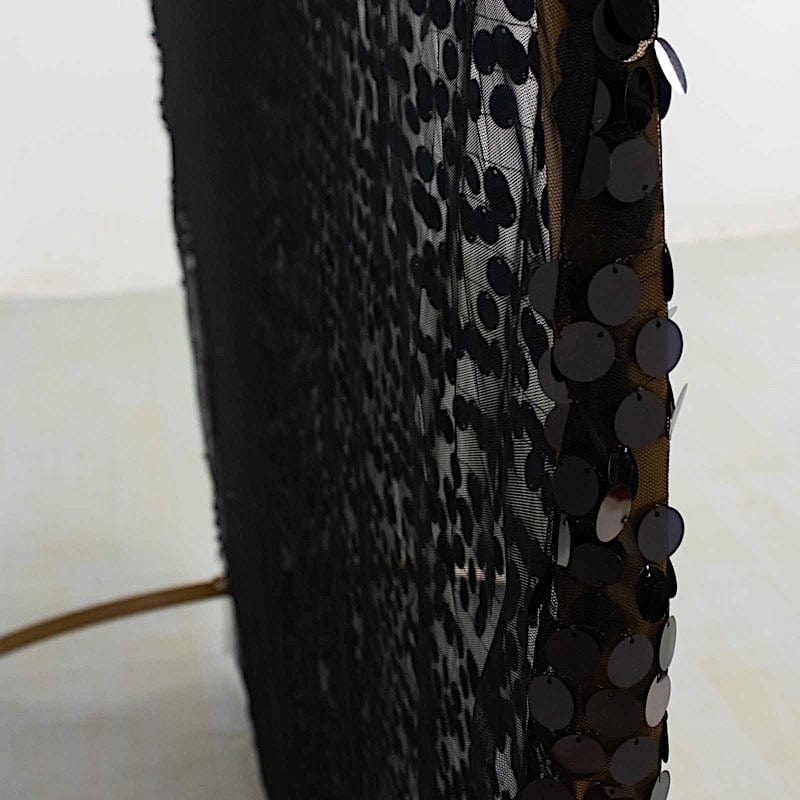 7.5 ft Sparkly Big Payette Sequin Backdrop Stand Cover