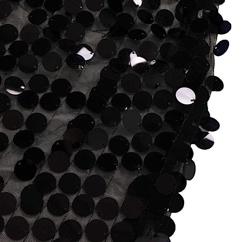 7.5 ft Sparkly Big Payette Sequin Backdrop Stand Cover