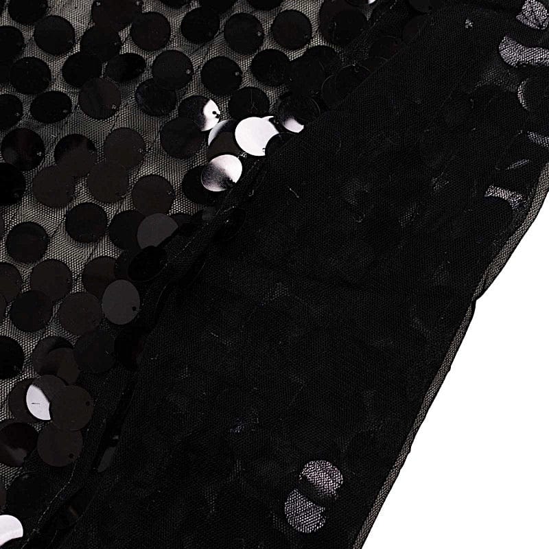 7.5 ft Sparkly Big Payette Sequin Backdrop Stand Cover