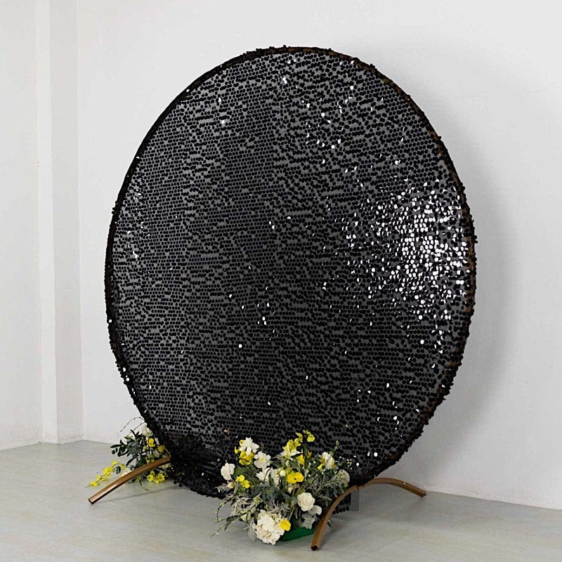 7.5 ft Sparkly Big Payette Sequin Backdrop Stand Cover