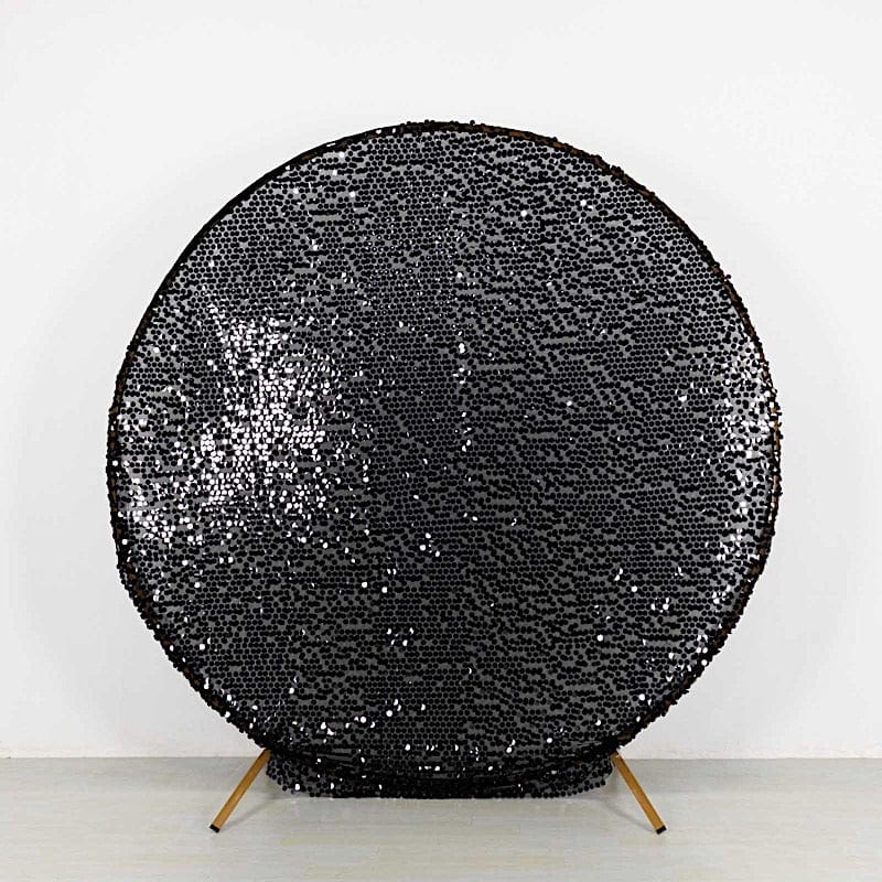 7.5 ft Sparkly Big Payette Sequin Backdrop Stand Cover