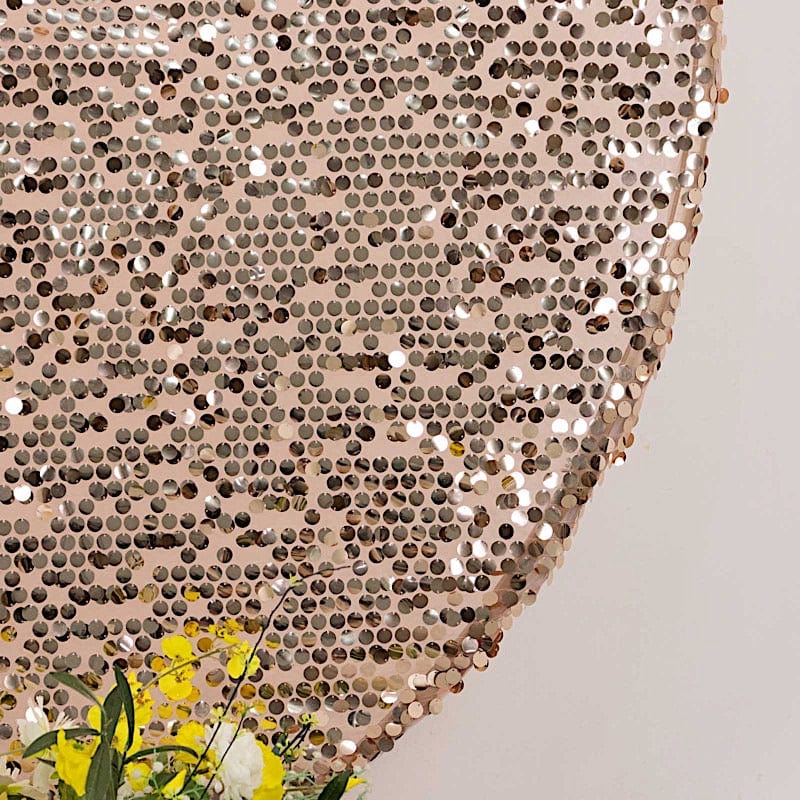 7.5 ft Sparkly Big Payette Sequin Backdrop Stand Cover