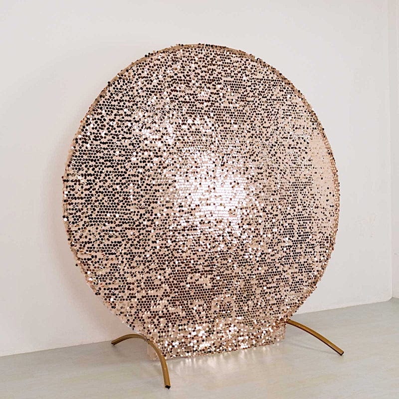 7.5 ft Sparkly Big Payette Sequin Backdrop Stand Cover
