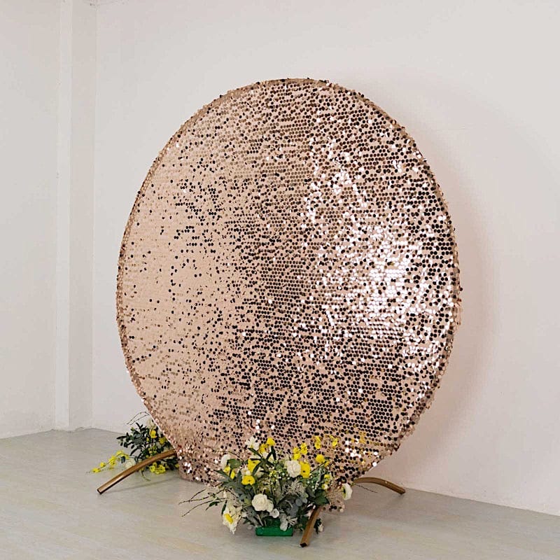 7.5 ft Sparkly Big Payette Sequin Backdrop Stand Cover