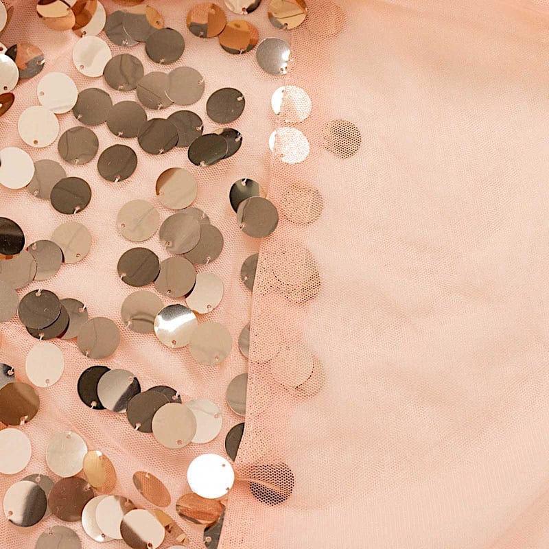 7.5 ft Sparkly Big Payette Sequin Backdrop Stand Cover