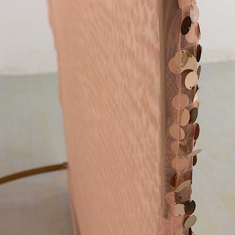 7.5 ft Sparkly Big Payette Sequin Backdrop Stand Cover