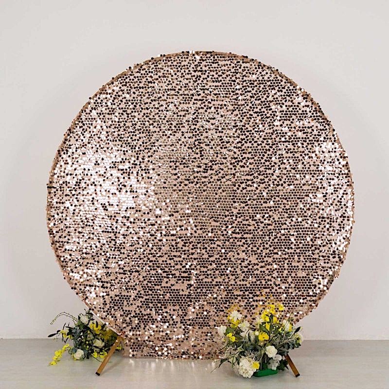 7.5 ft Sparkly Big Payette Sequin Backdrop Stand Cover