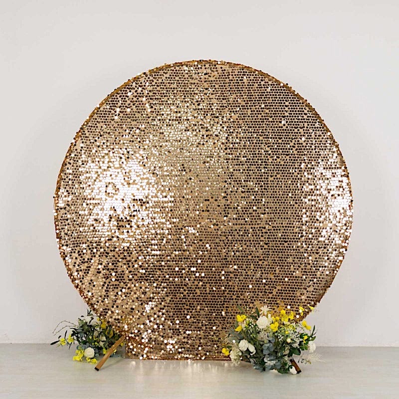 7.5 ft Sparkly Big Payette Sequin Backdrop Stand Cover