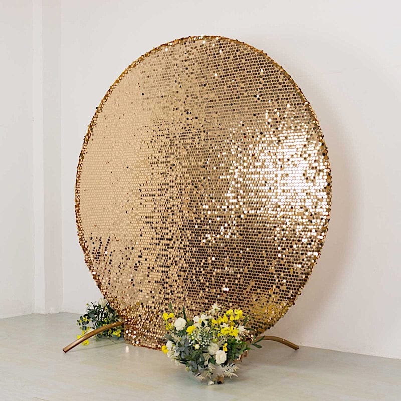 7.5 ft Sparkly Big Payette Sequin Backdrop Stand Cover