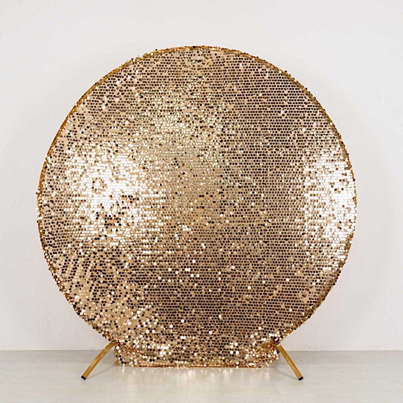 7.5 ft Sparkly Big Payette Sequin Backdrop Stand Cover