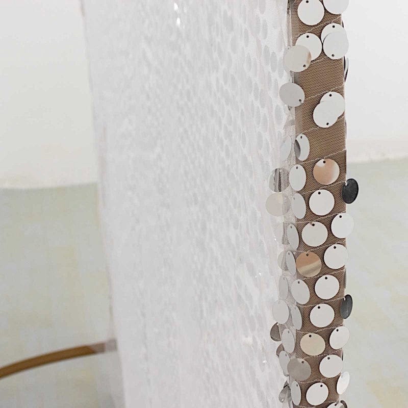 7.5 ft Sparkly Big Payette Sequin Backdrop Stand Cover