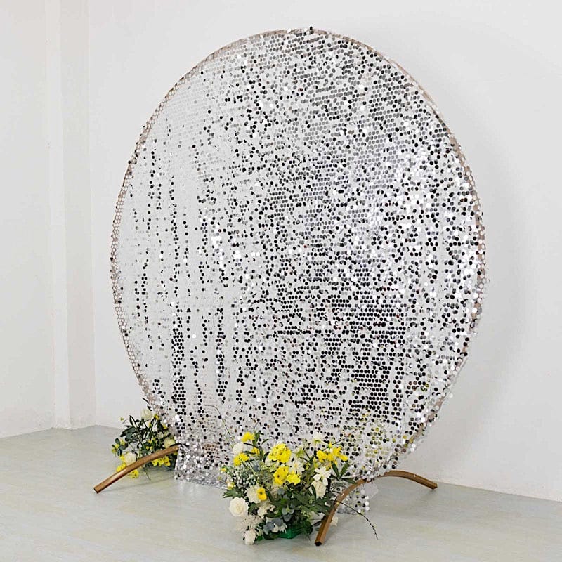 7.5 ft Sparkly Big Payette Sequin Backdrop Stand Cover