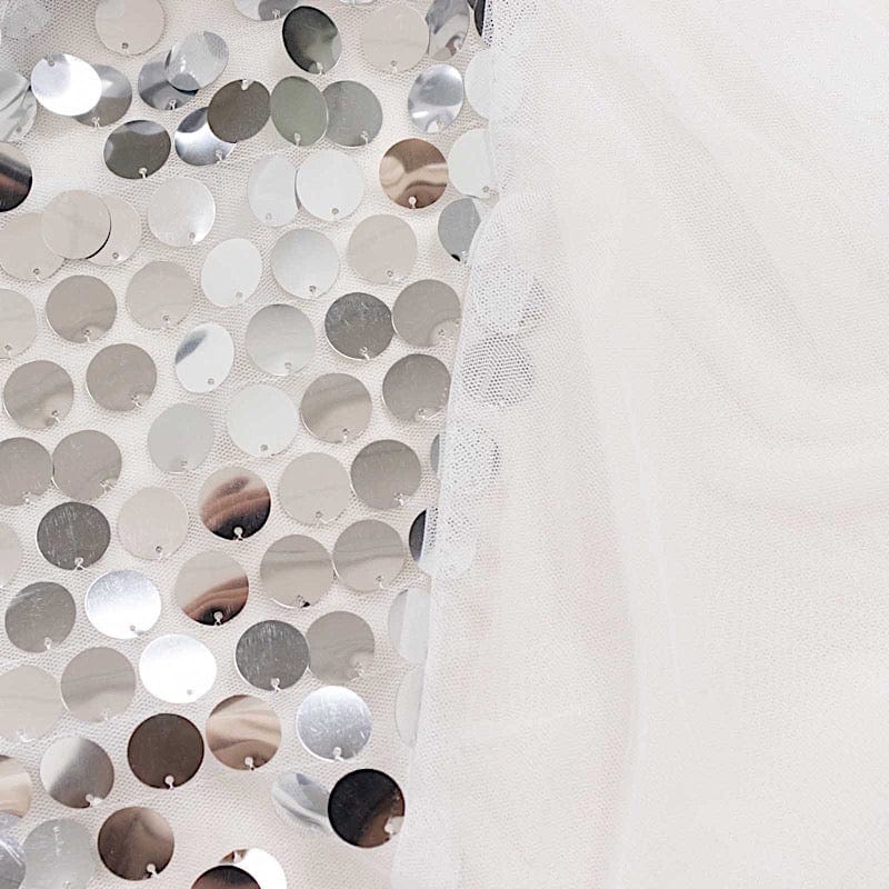 7.5 ft Sparkly Big Payette Sequin Backdrop Stand Cover