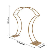 7 ft Double-Curved Metal Arch Frame - Gold BKDP_STND_14_8_GOLD