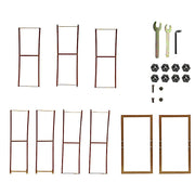 7 ft Double-Curved Metal Arch Frame - Gold BKDP_STND_14_8_GOLD