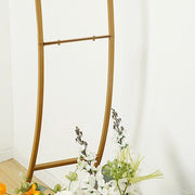7 ft Double-Curved Metal Arch Frame - Gold BKDP_STND_14_8_GOLD