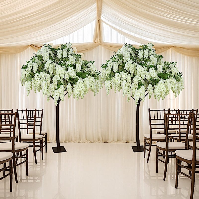7 ft Freestanding Wisteria Tree With Detachable Metal Base