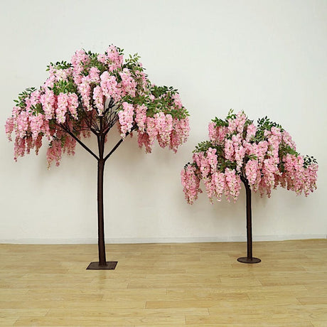 7 ft Freestanding Wisteria Tree With Detachable Metal Base