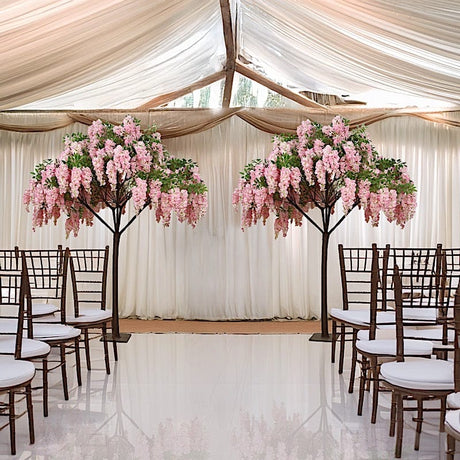 7 ft Freestanding Wisteria Tree With Detachable Metal Base