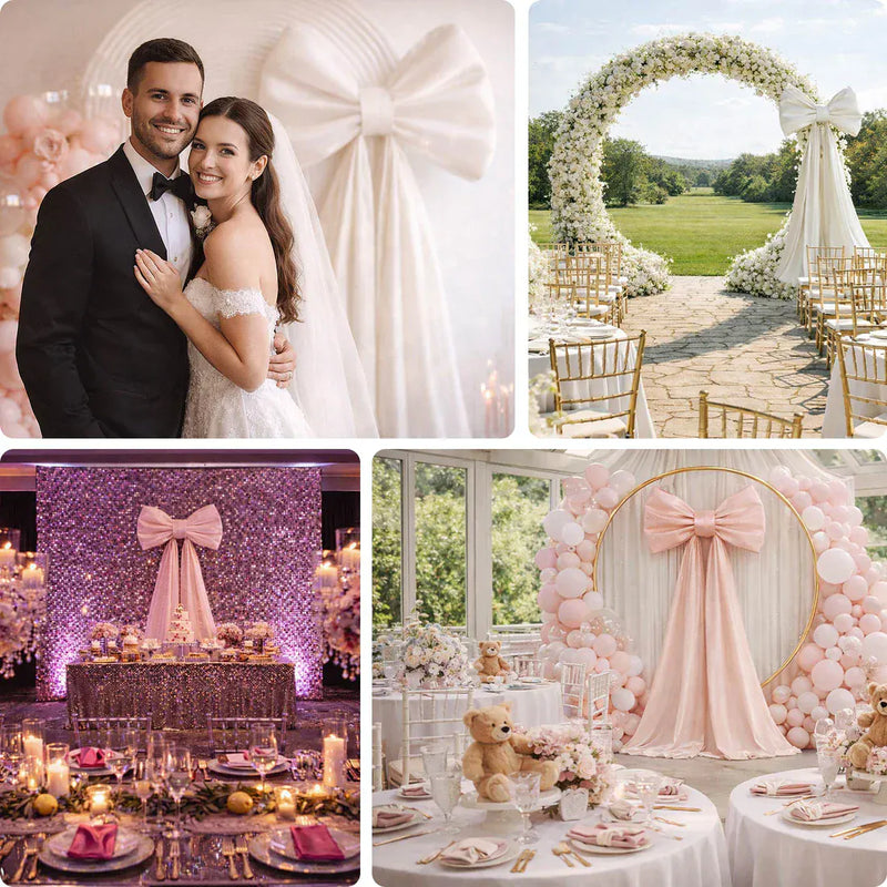 7 ft Giant Bow Tie Decor for Weddings and Events