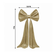 7 ft Giant Velvet Bow Tie Decor for Weddings and Events