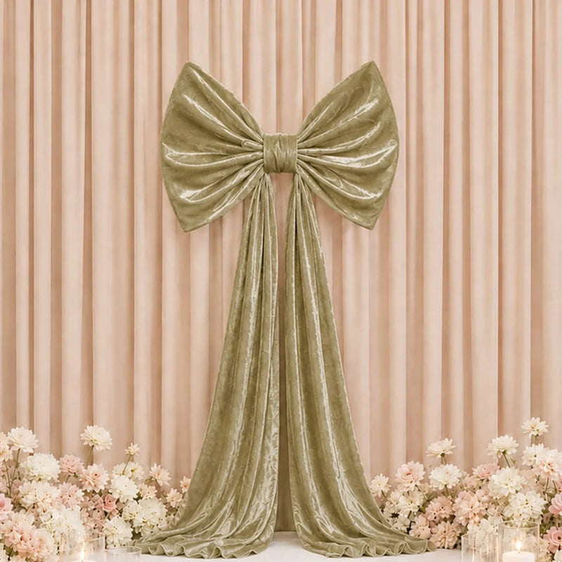 7 ft Giant Velvet Bow Tie Decor for Weddings and Events