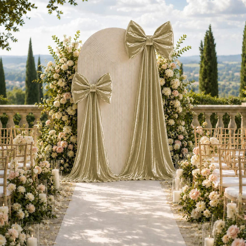 7 ft Giant Velvet Bow Tie Decor for Weddings and Events
