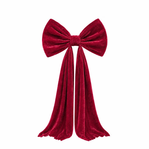 7 ft Giant Velvet Bow Tie Decor for Weddings and Events BKDP_DECOR_BOW_6FT_VEL_BURG