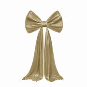 7 ft Giant Velvet Bow Tie Decor for Weddings and Events BKDP_DECOR_BOW_6FT_VEL_GOLD