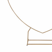 7 ft Metal Heart Shape Wedding Arch Photo Backdrop Stand - Gold BKDP_STNDHRT1_7_GOLD