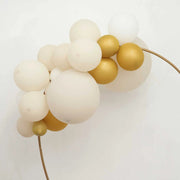 7 ft Metal Heart Shape Wedding Arch Photo Backdrop Stand - Gold BKDP_STNDHRT1_7_GOLD