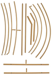 7 ft Metal Heart Shape Wedding Arch Photo Backdrop Stand - Gold BKDP_STNDHRT1_7_GOLD