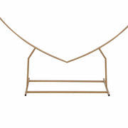 7 ft Metal Heart Shape Wedding Arch Photo Backdrop Stand - Gold BKDP_STNDHRT1_7_GOLD