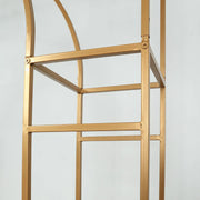 7 ft Metal Rectangular Wedding Arch in Arc de Triomphe Style - Gold BKDP_STND_TRIOM_6_GOLD