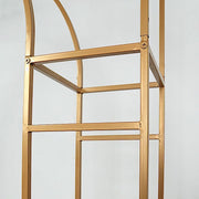 7 ft Metal Rectangular Wedding Arch in Arc de Triomphe Style - Gold BKDP_STND_TRIOM_7_GOLD