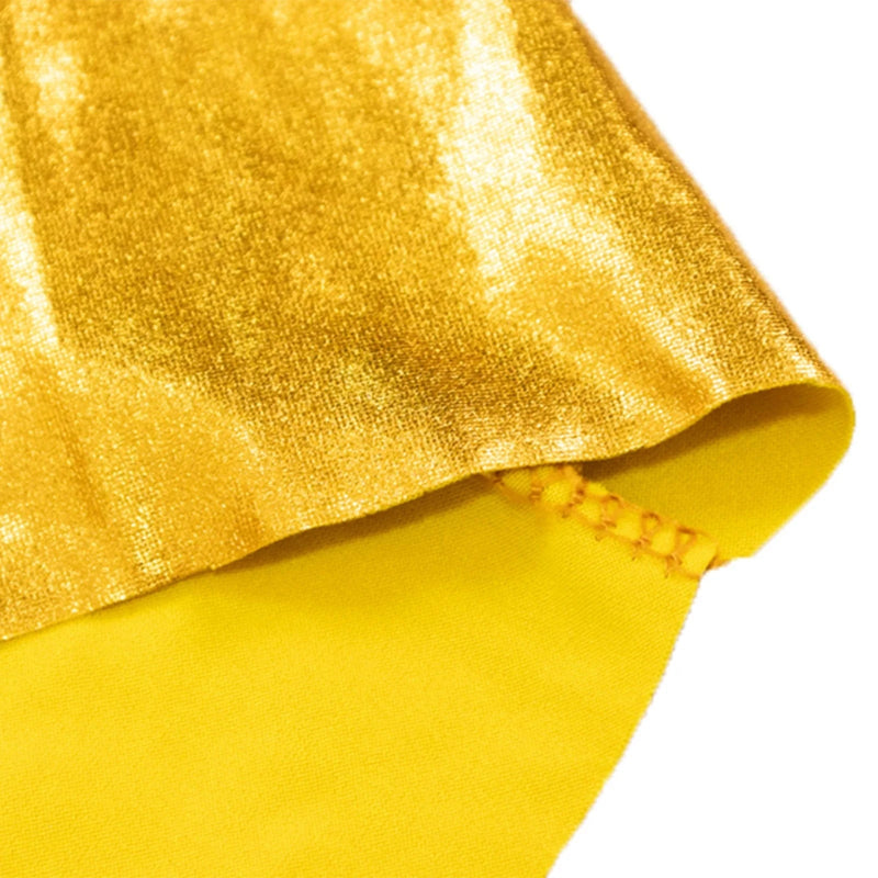 7 ft Metallic Spandex Wedding Arch Cover for Arc de Triomphe Stand - Gold BKDP_STND_TRIOM_22_7_GOLD