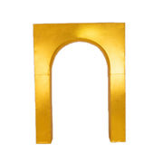 7 ft Metallic Spandex Wedding Arch Cover for Arc de Triomphe Stand - Gold BKDP_STND_TRIOM_22_7_GOLD
