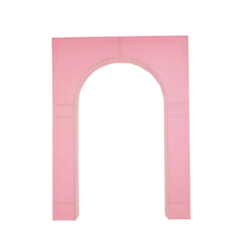 7 ft Spandex Wedding Arch Cover for Arc de Triomphe Stand BKDP_STND_TRIOM_SPX_7_PINK