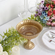 7" Roman Style Metal Compote Vase Flower Bowl Centerpiece - Gold VASE_PB006_7_GOLD